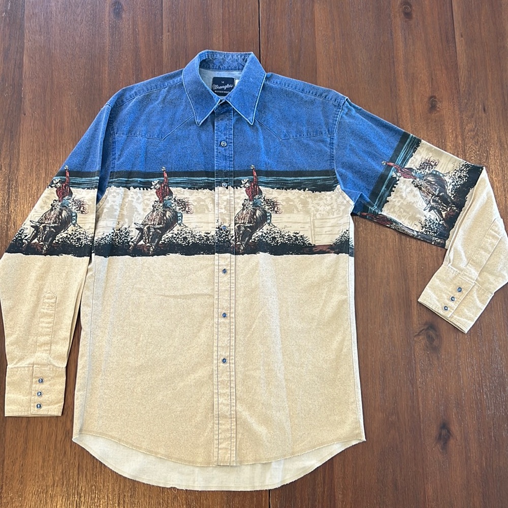 Vintage Wrangler Western Shirt (size medium)
